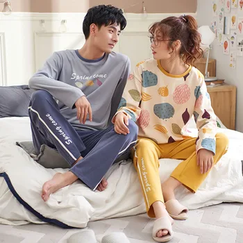 6535 Cotton Casual Pullover Long Sleeve Trousers Boy Girl Pajama Jammies Win/ Autumn Couples Lovers O-Neck Nightwear Pyjamas hde
6535 Cotton Casual Pullover Long Sleeve Trousers Boy Girl Pajama Jammies Win/ Autumn Couples Lovers O-Neck Nightwear Pyjamas hde