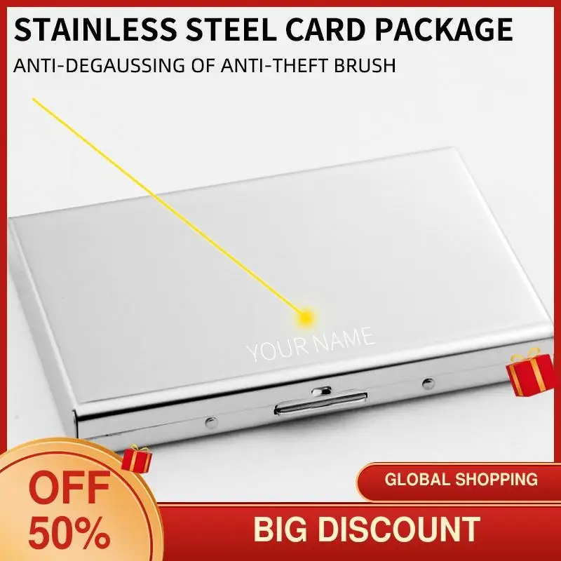 Quality Stainless Steel Credit Card Holder Men Slim Anti Protect Travel ID Cardholder Women Rfid Wallet Metal Case Porte Carte
Quality Stainless Steel Credit Card Holder Men Slim Anti Protect Travel ID Cardholder Women Rfid Wallet Metal Case Porte Carte