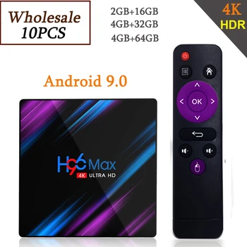 Wholesale 10PCS Android 9.0 Smart TV Box H96 Max 4K USB3.0 H.265 Google Play IP TV Set Top Box 2.4G&5G Wifi BT4.0 Media Player
Wholesale 10PCS Android 9.0 Smart TV Box H96 Max 4K USB3.0 H.265 Google Play IP TV Set Top Box 2.4G&5G Wifi BT4.0 Media Player