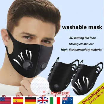 PM2.5 Cotton Breathing Valve Mask Washable Mouth Mask Keep Warm Filter Mask Adult Protection Fast Shipping
PM2.5 Cotton Breathing Valve Mask Washable Mouth Mask Keep Warm Filter Mask Adult Protection Fast Shipping