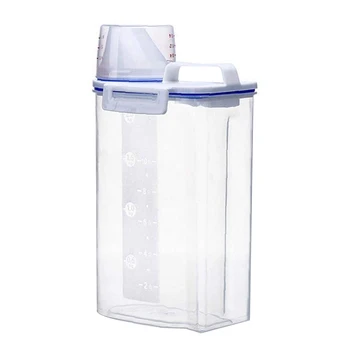 Portable Plastic Cereal Dispenser Storage Box Kitchen Food Grain Rice Container Sealed Case with Measuring Cup Cover
Portable Plastic Cereal Dispenser Storage Box Kitchen Food Grain Rice Container Sealed Case with Measuring Cup Cover