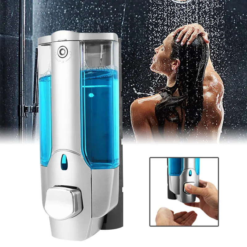 Bathroom Wall Mounted Soap Sanitizer Shower Gel Shampoo Liquid Pump Dispenser
Bathroom Wall Mounted Soap Sanitizer Shower Gel Shampoo Liquid Pump Dispenser