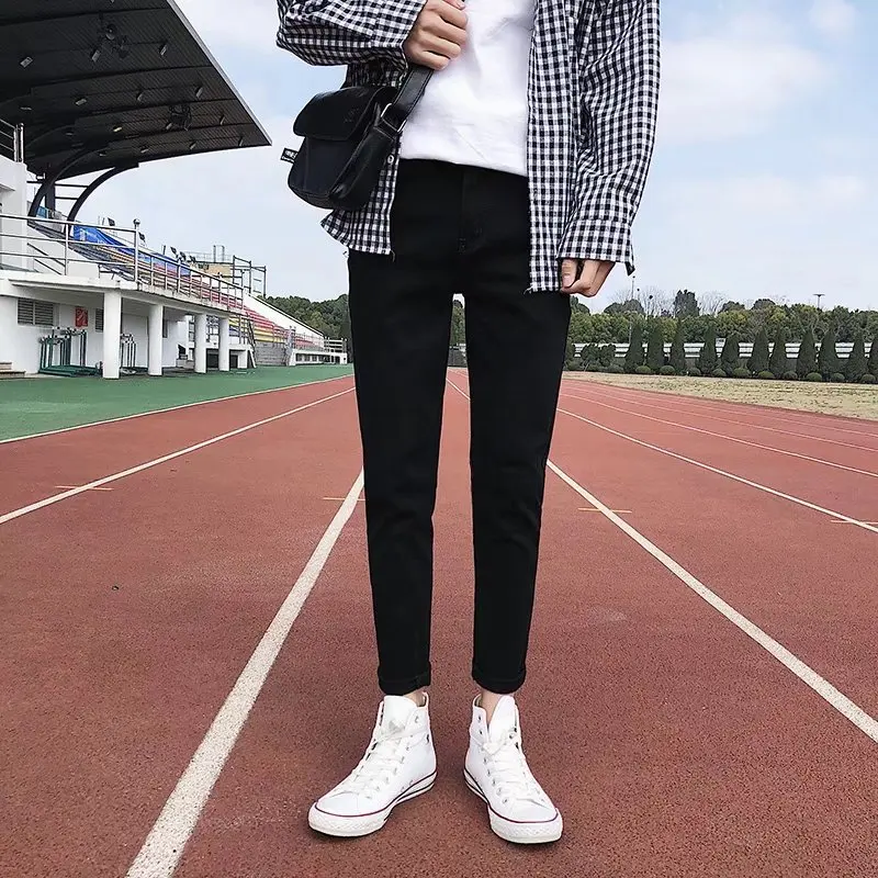 Summer Literature And Art Thin Casual Pants MEN'S Pants Elasticity Slim Fit Korean-style Men Skinny Capri Pants 9 Points Hot Sel
Summer Literature And Art Thin Casual Pants MEN'S Pants Elasticity Slim Fit Korean-style Men Skinny Capri Pants 9 Points Hot Sel