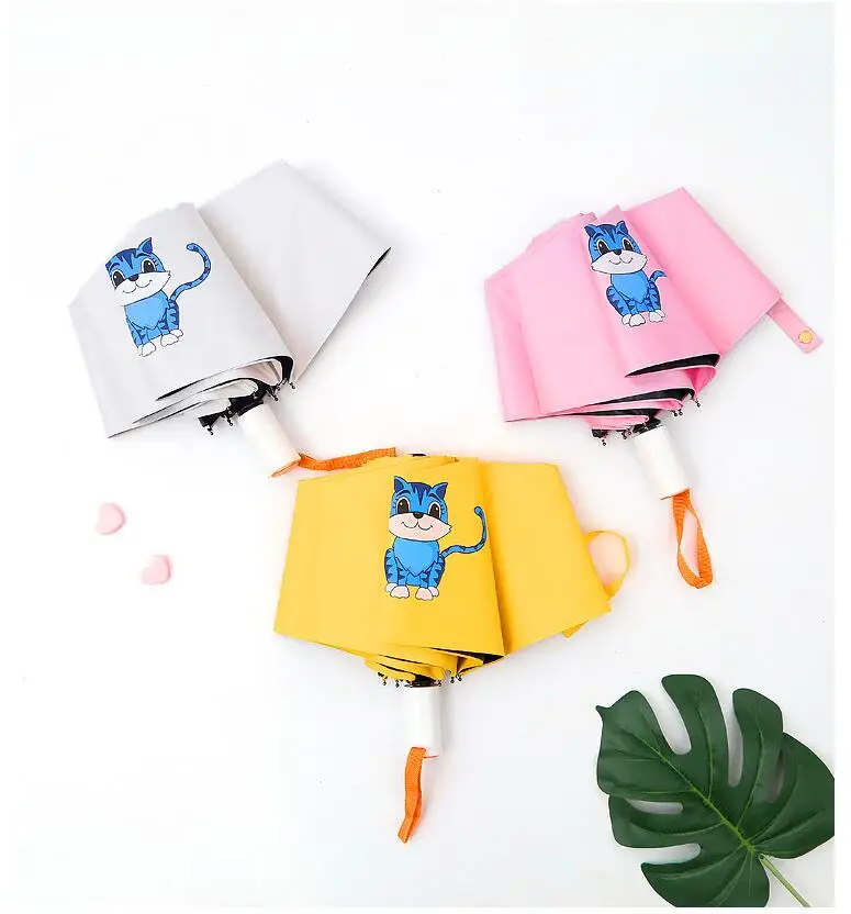 Cute Cat Animal Women Umbrella Creative Cartoon Zoo Girl Automatic Umbrella Rain Women Three-Folding Travel Pocket UV Parasol
Cute Cat Animal Women Umbrella Creative Cartoon Zoo Girl Automatic Umbrella Rain Women Three-Folding Travel Pocket UV Parasol