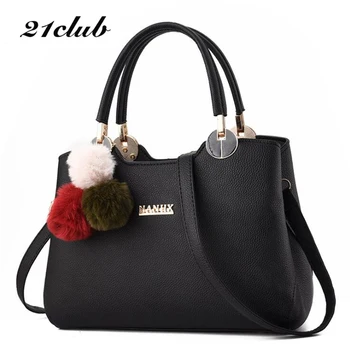 21CLUB Brand Fashion Hairball Strap Simple Solid Ladies Totes Shopping Working Versatile Women Messenger Bags Female Handbags
21CLUB Brand Fashion Hairball Strap Simple Solid Ladies Totes Shopping Working Versatile Women Messenger Bags Female Handbags