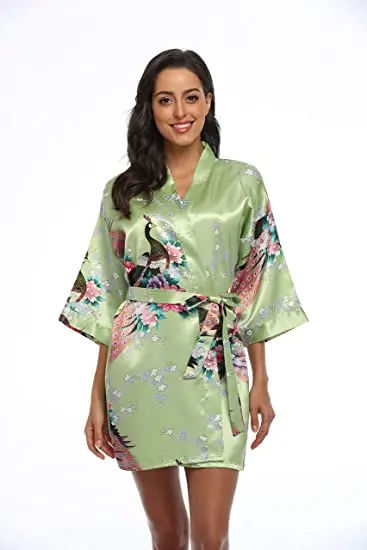 2015 Silk Kimono Robe Bathrobe Women Satin Robe Robe Longue Femme For Women Night Sexy Robes Night Grow For Bridesmaid Summer 2015 Silk Kimono Robe Bathrobe Women Satin Robe Robe Longue Femme For Women Night Sexy Robes Night Grow For Bridesmaid Summer