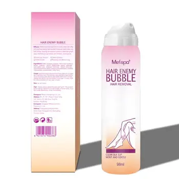 Painless Hair Removal Spray Cream Foam Mousse in Spray Bottle Depilatory Bubble Wax Body Bikini Legs Hair Remover
Painless Hair Removal Spray Cream Foam Mousse in Spray Bottle Depilatory Bubble Wax Body Bikini Legs Hair Remover