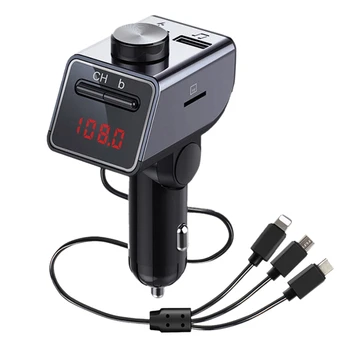 BT5.0 Car MP3 Player Bluetooth Transmitter Wireless Hands Free Kit with LED Display 3.1A Dual USB Port Car Charger
BT5.0 Car MP3 Player Bluetooth Transmitter Wireless Hands Free Kit with LED Display 3.1A Dual USB Port Car Charger