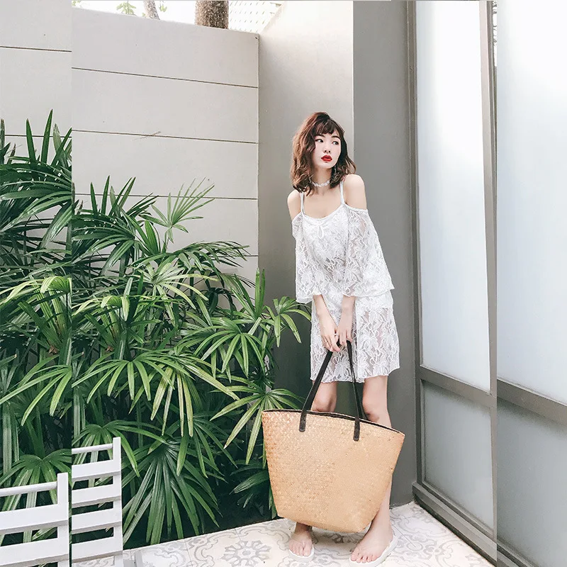 Betis New Style Bathing Suit Women's Three-piece Set Small Bust Gathering Boxer White Blouse Students South Korea Graceful Slimm
Betis New Style Bathing Suit Women's Three-piece Set Small Bust Gathering Boxer White Blouse Students South Korea Graceful Slimm