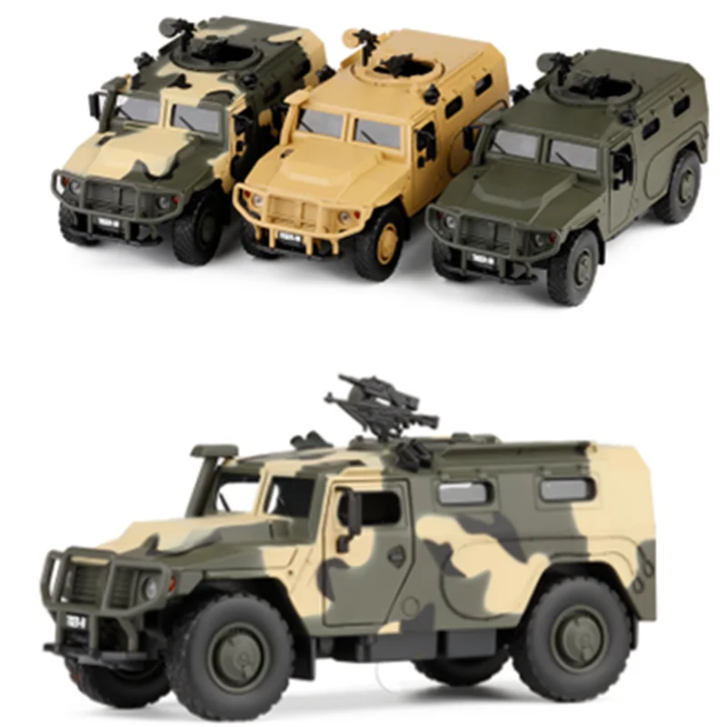 Collection 1:32 scale 17.5cm Model Russian tiger armored vehicle Pullback Diecast Alloy Heavy truck Display for child adult
Collection 1:32 scale 17.5cm Model Russian tiger armored vehicle Pullback Diecast Alloy Heavy truck Display for child adult