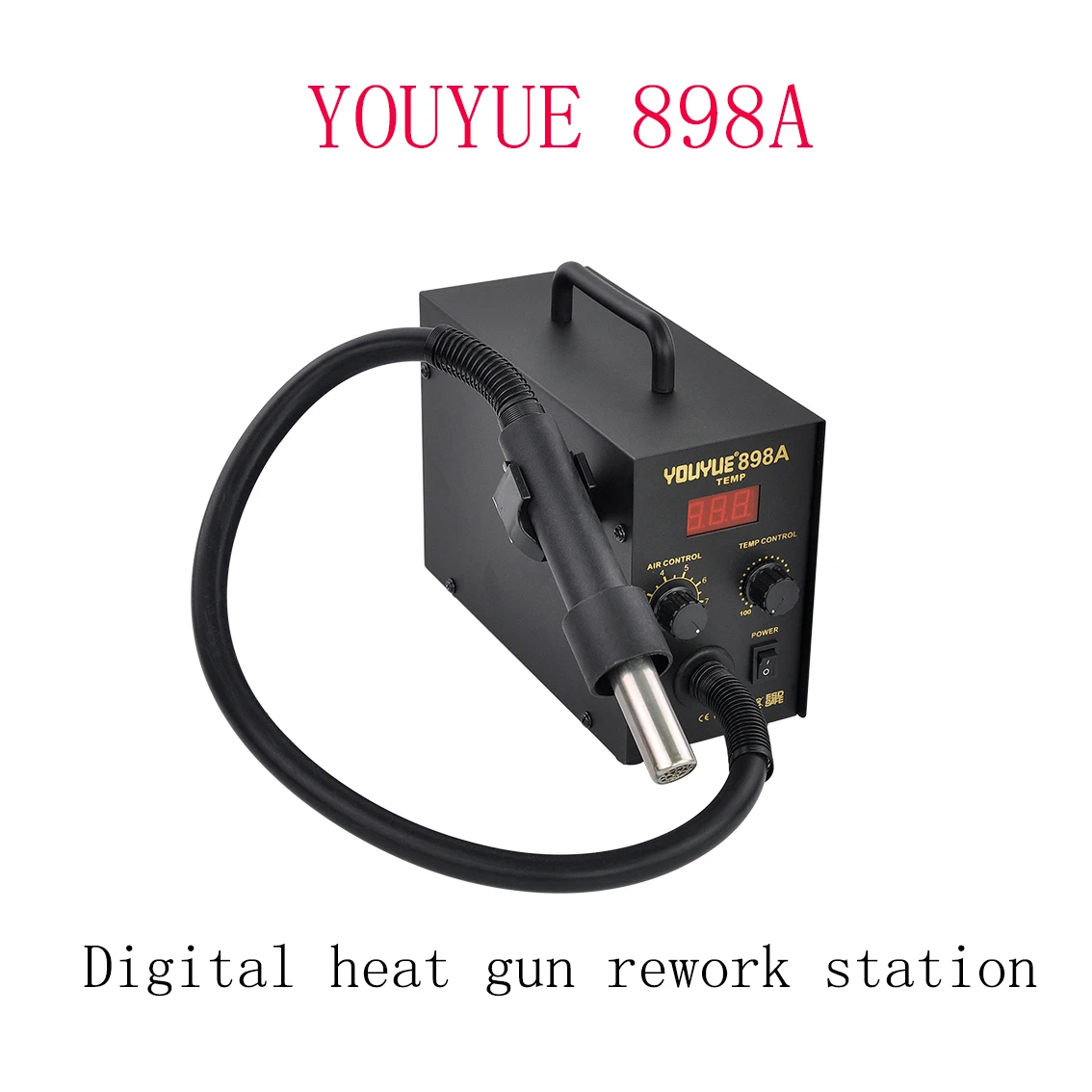 YOUYUE 898A Free-Lead Smart Soldering Station Air Pump Soldering Station with Digital Display for Mobile Phone Repair 220V 110V
YOUYUE 898A Free-Lead Smart Soldering Station Air Pump Soldering Station with Digital Display for Mobile Phone Repair 220V 110V