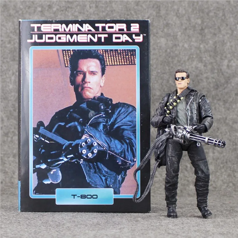 NECA 7 "18 см Терминатор 2 T-800 Шварценеггер ПВХ движущаяся фигурка Коллекционная