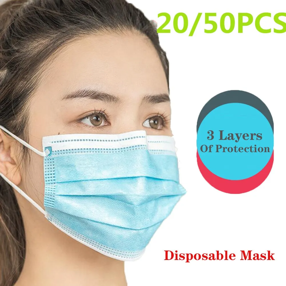 Hot Sale Disposable Anti-Dust Earloops Masks Fast Delivery 3-layer Mask 50pcs Face Mouth Masks Meltblown Cloth Masks Non Woven
Hot Sale Disposable Anti-Dust Earloops Masks Fast Delivery 3-layer Mask 50pcs Face Mouth Masks Meltblown Cloth Masks Non Woven