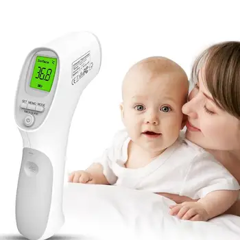 LCD Digital Display Non Contact Thermometer Gun prompt Infrared Forehead Electronic Temperature Meter Fever Measurement tool NE
LCD Digital Display Non Contact Thermometer Gun prompt Infrared Forehead Electronic Temperature Meter Fever Measurement tool NE