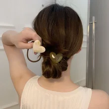 Korea Ink Marble Love Heart Acetate Minimalist Cold Wind Hair Band Hair ring Hair Rope 2021 Fall/Winter New Rubber Band 
Korea Ink Marble Love Heart Acetate Minimalist Cold Wind Hair Band Hair ring Hair Rope 2021 Fall/Winter New Rubber Band