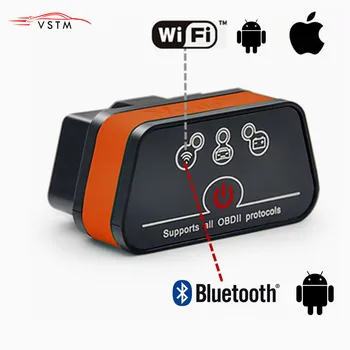 Vgate iCar 2 OBD2 diagnostic auto ELM327 Wifi/Bluetooth for IOS iPhone/Android Icar2 Bluetooth wifi ELM 327 OBDII Code Reader 
Vgate iCar 2 OBD2 diagnostic auto ELM327 Wifi/Bluetooth for IOS iPhone/Android Icar2 Bluetooth wifi ELM 327 OBDII Code Reader