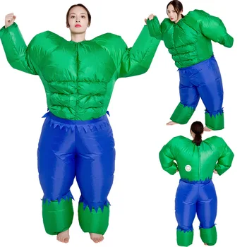 Inflatable Costume Hulk Dress Green Man Cosplay Costume For Men Women Cartoon 
Inflatable Costume Hulk Dress Green Man Cosplay Costume For Men Women Cartoon