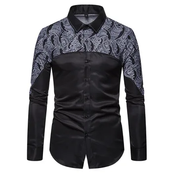 Fashion Black Men Shirts Long Sleeve Plus Size Spliced No-iron Casual Slim Fit Shirts Tops Male Streetwear For Spring Autumn
Fashion Black Men Shirts Long Sleeve Plus Size Spliced No-iron Casual Slim Fit Shirts Tops Male Streetwear For Spring Autumn