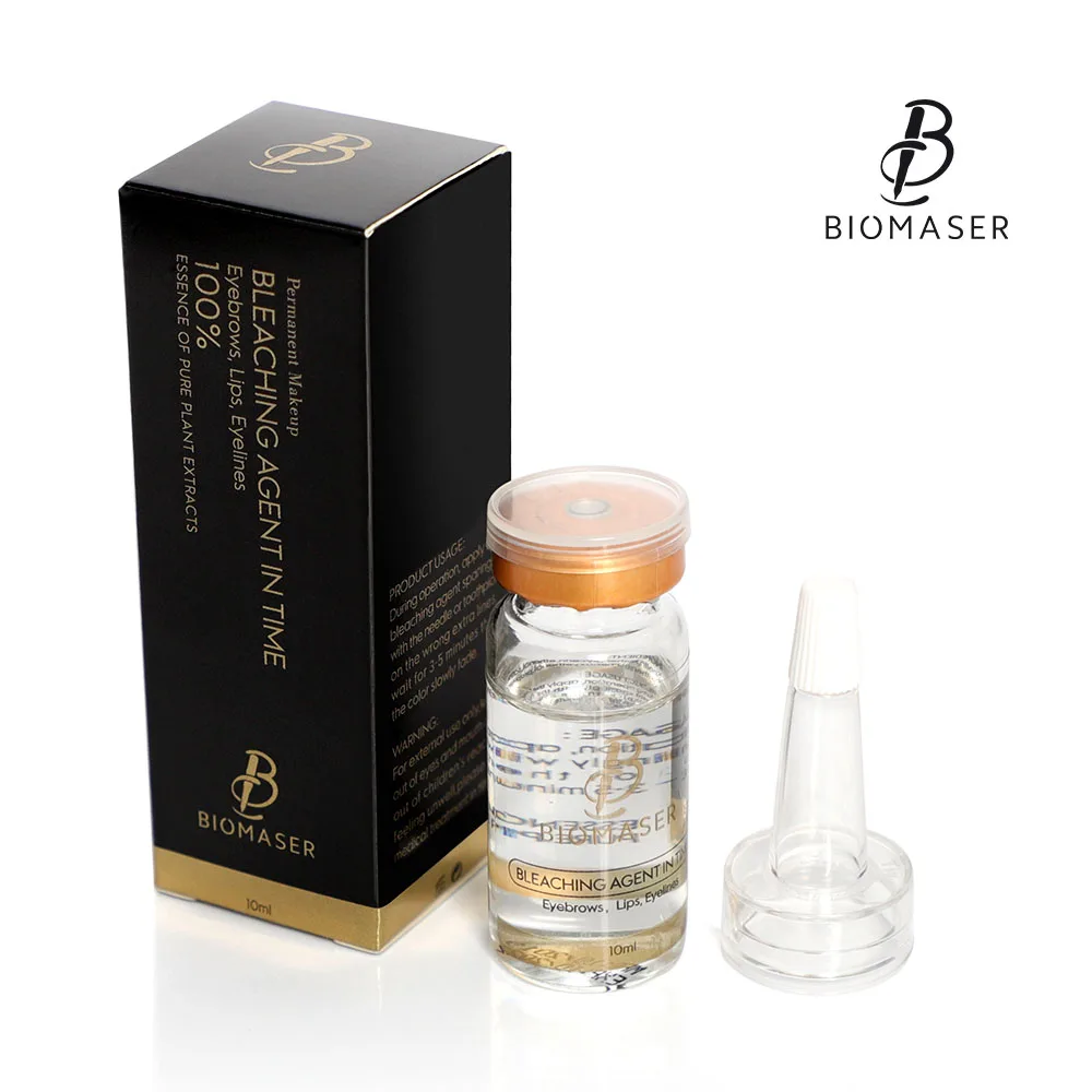 

Biomaser Tattoo Bleaching Agent for Permanent Makeup In Time Cleaning Error For Eyebrow,Eyeliner,Lips Correction Fluid