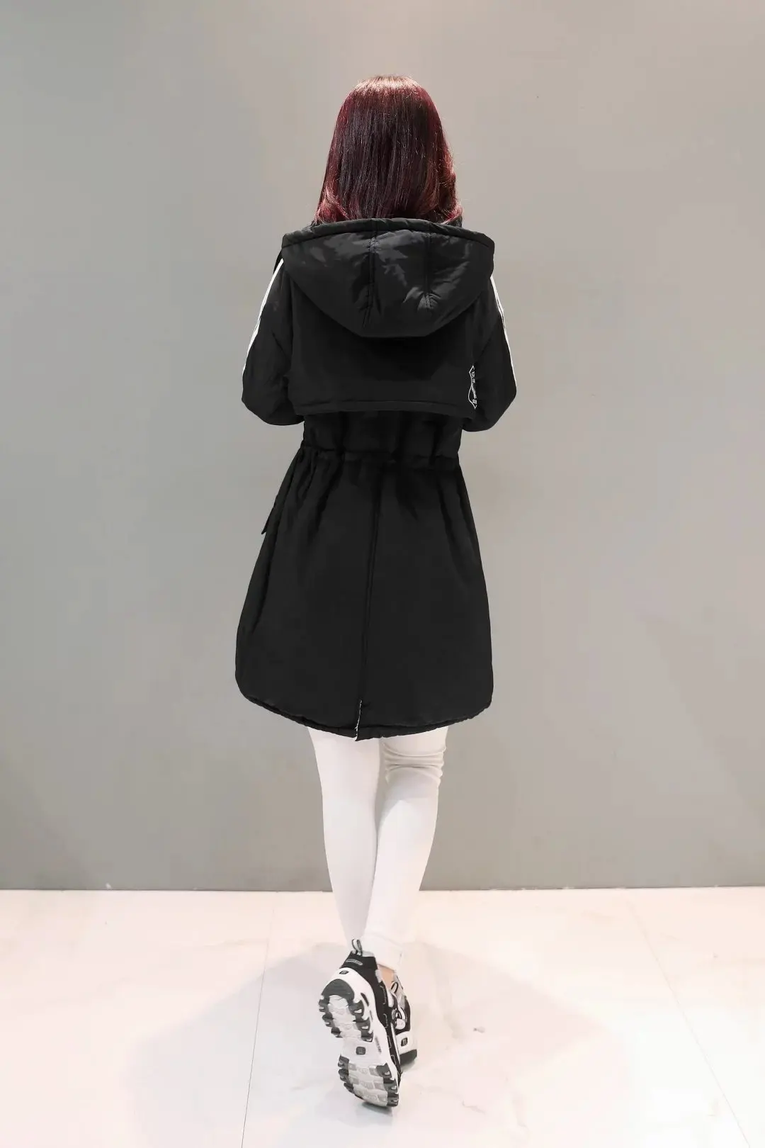 Korean-style Fall And Winter Clothes New Style Hooded Drawstring Berber Fleece Lining Mid-length Cotton-padded Clothes Cotton Co
Korean-style Fall And Winter Clothes New Style Hooded Drawstring Berber Fleece Lining Mid-length Cotton-padded Clothes Cotton Co