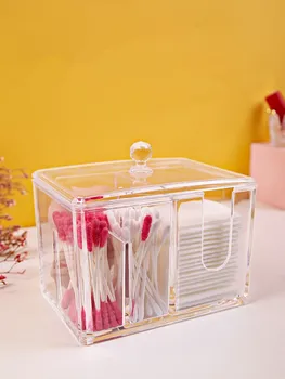 Cosmetic Storage Box Cotton Pad Makeup Storage Organizer Cotton Swabs Storage Holder Beauty Sponge Stand Dustproof
Cosmetic Storage Box Cotton Pad Makeup Storage Organizer Cotton Swabs Storage Holder Beauty Sponge Stand Dustproof