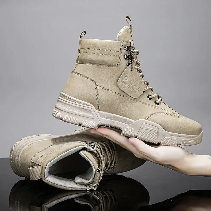 New Martin boots Korean high-top tooling men's shoes all-match military boots Korean version
New Martin boots Korean high-top tooling men's shoes all-match military boots Korean version