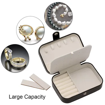 Jewelry Box Necklace Ring Storage Organizer Double Layer Travel Synthetic Leather For display
Jewelry Box Necklace Ring Storage Organizer Double Layer Travel Synthetic Leather For display
