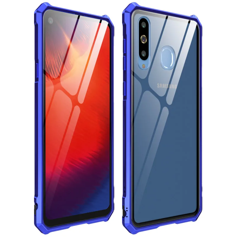Luxury For Samsung Galaxy A8S Case Metal Frame Bumper and Transparent Tempered Glass Back Cover For A8s G8870 Case Cover funda
Luxury For Samsung Galaxy A8S Case Metal Frame Bumper and Transparent Tempered Glass Back Cover For A8s G8870 Case Cover funda