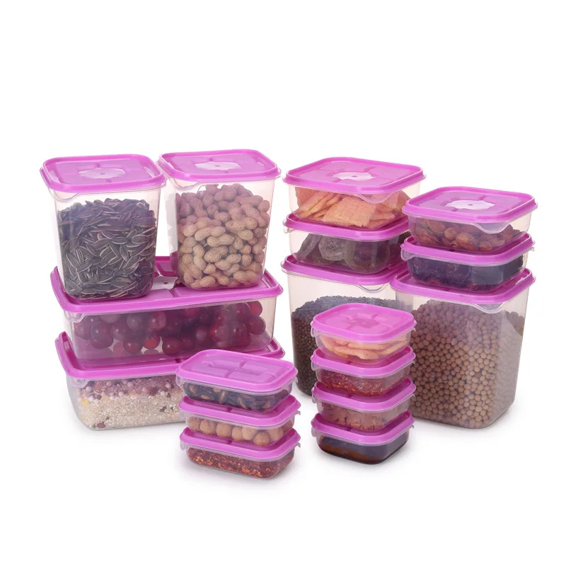 17-piece Refrigerator Storage Box Environmental Protection Plastic Food Box Lunch Box Size Storage Sealed Storage Box
17-piece Refrigerator Storage Box Environmental Protection Plastic Food Box Lunch Box Size Storage Sealed Storage Box
