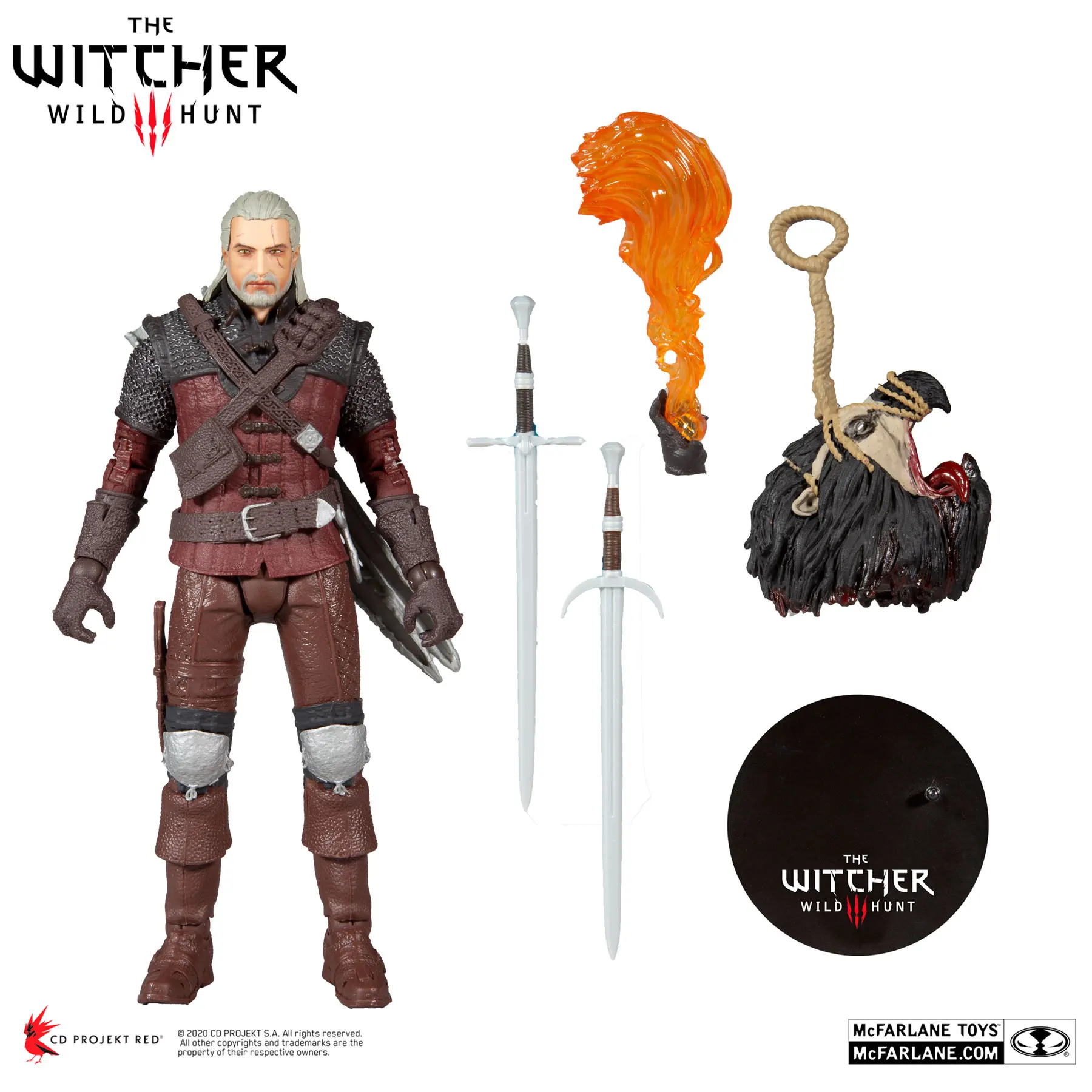 McFarlane Ведьмак-Эд Геральт сочлененные фигурки модели игрушки 17 см | Игрушки и хобби