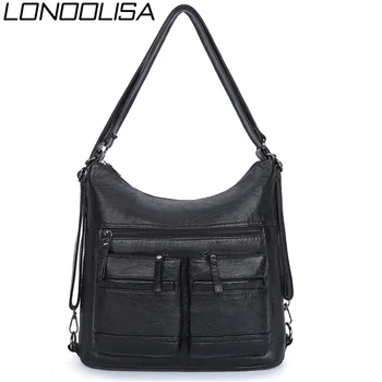 Soft Leather Multifunction Travel Backpack Female Bagpack School Shoulder Hand Bags for Women 2020 Back Pack Mochila Sac A Dos
Soft Leather Multifunction Travel Backpack Female Bagpack School Shoulder Hand Bags for Women 2020 Back Pack Mochila Sac A Dos