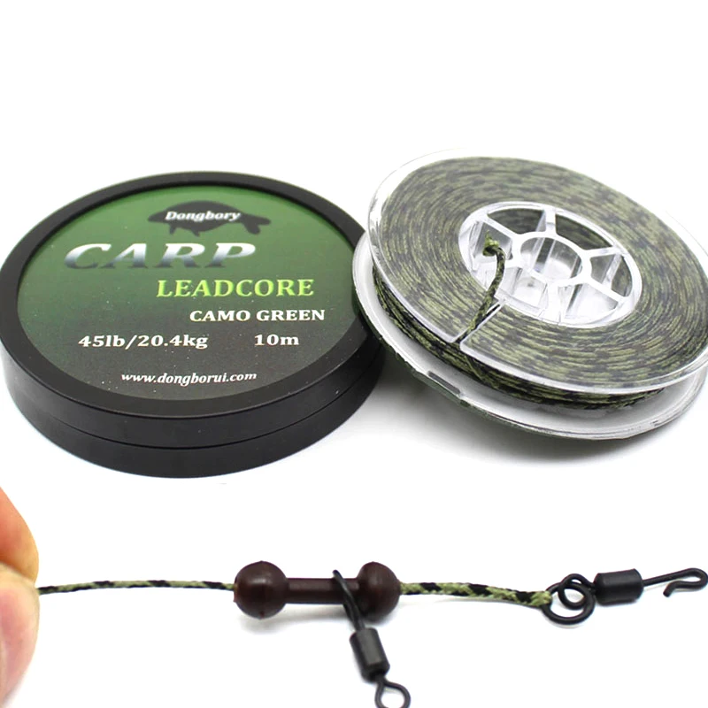 Carp Fishing Line Braided Leadcore Hooklink Carp Rig Wire Lead Core Camouflage Green Hooklink for Hair Rigs Carp Fishing Tackle
Carp Fishing Line Braided Leadcore Hooklink Carp Rig Wire Lead Core Camouflage Green Hooklink for Hair Rigs Carp Fishing Tackle