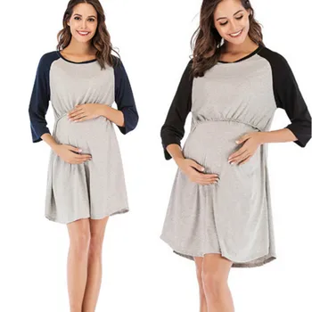 bunvel Maternity Dresses Casual Patchwork O neck Pregnancy Dress Nursing Breastfeeding clothes Autumn Pregnant Dress Vestidos
bunvel Maternity Dresses Casual Patchwork O neck Pregnancy Dress Nursing Breastfeeding clothes Autumn Pregnant Dress Vestidos