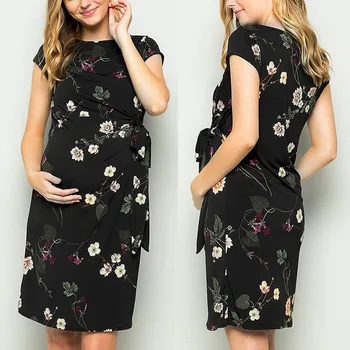 Fashion Women's Maternity Dress Short Sleeve Floral Print Bodycon Dress Pregnancy Clothes Summer new 2020 mother pregnancy dress
Fashion Women's Maternity Dress Short Sleeve Floral Print Bodycon Dress Pregnancy Clothes Summer new 2020 mother pregnancy dress