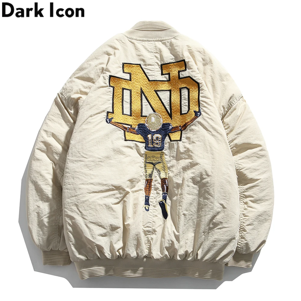 Dark Icon Thick Baseball Jackets Cotton Padded Parkas Men 2020 Winter Embroidery Man Coats 
Dark Icon Thick Baseball Jackets Cotton Padded Parkas Men 2020 Winter Embroidery Man Coats