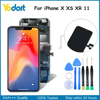 AA Screen Replacement For iPhone X XR XS 11 Display Touch Screen Oled Assembly Pantalla For iPhone 11 XR X XS LCD Digitizer+Tool
AA Screen Replacement For iPhone X XR XS 11 Display Touch Screen Oled Assembly Pantalla For iPhone 11 XR X XS LCD Digitizer+Tool