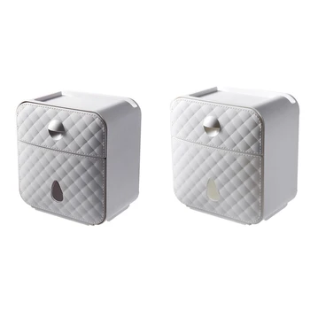 Wall Mounted Toilet Roll Holder Tissue Storage Box Paper Towel Dispenser with Shelf and Drawer for Bathroom
Wall Mounted Toilet Roll Holder Tissue Storage Box Paper Towel Dispenser with Shelf and Drawer for Bathroom