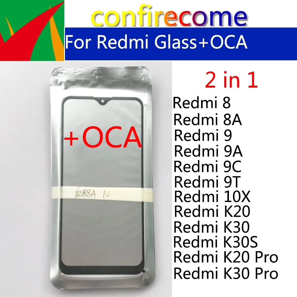 10Pcs\Lot For Xiaomi Redmi 9 9A 9C 9T 10X K30S K20 K30 Pro LCD Touch Screen Outer Lens Glass With Laminated OCA
10Pcs\Lot For Xiaomi Redmi 9 9A 9C 9T 10X K30S K20 K30 Pro LCD Touch Screen Outer Lens Glass With Laminated OCA