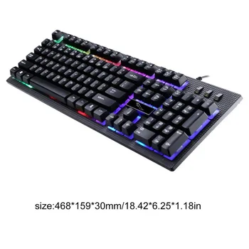 Wired Gaming Keyboard USB Backlight Gaming Keyboard Ergonomic Comfortable 114 Keys Keyboard For PC Laptop For Pro Gamer 
Wired Gaming Keyboard USB Backlight Gaming Keyboard Ergonomic Comfortable 114 Keys Keyboard For PC Laptop For Pro Gamer