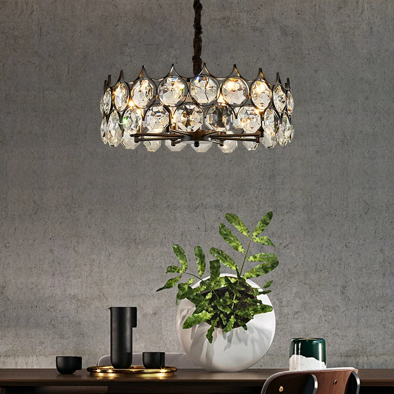 Designer Golden LED Chandelier Round Crystal Ceiling Chandelier Modern Fashion Living Room Bedroom Hotel Lobby Lamp
Designer Golden LED Chandelier Round Crystal Ceiling Chandelier Modern Fashion Living Room Bedroom Hotel Lobby Lamp
