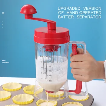 Manual Mixer Distributor Pancake Machine 800ml Cupcake Funnel Batter Cream Separator Tool Cake Dough Dispenser Suitable
Manual Mixer Distributor Pancake Machine 800ml Cupcake Funnel Batter Cream Separator Tool Cake Dough Dispenser Suitable