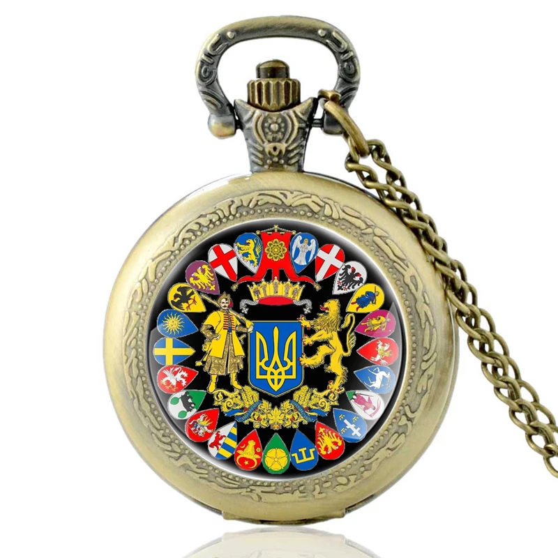 Античная бронза улучшенный украинский значок стеклянный кабошон кварцевые
