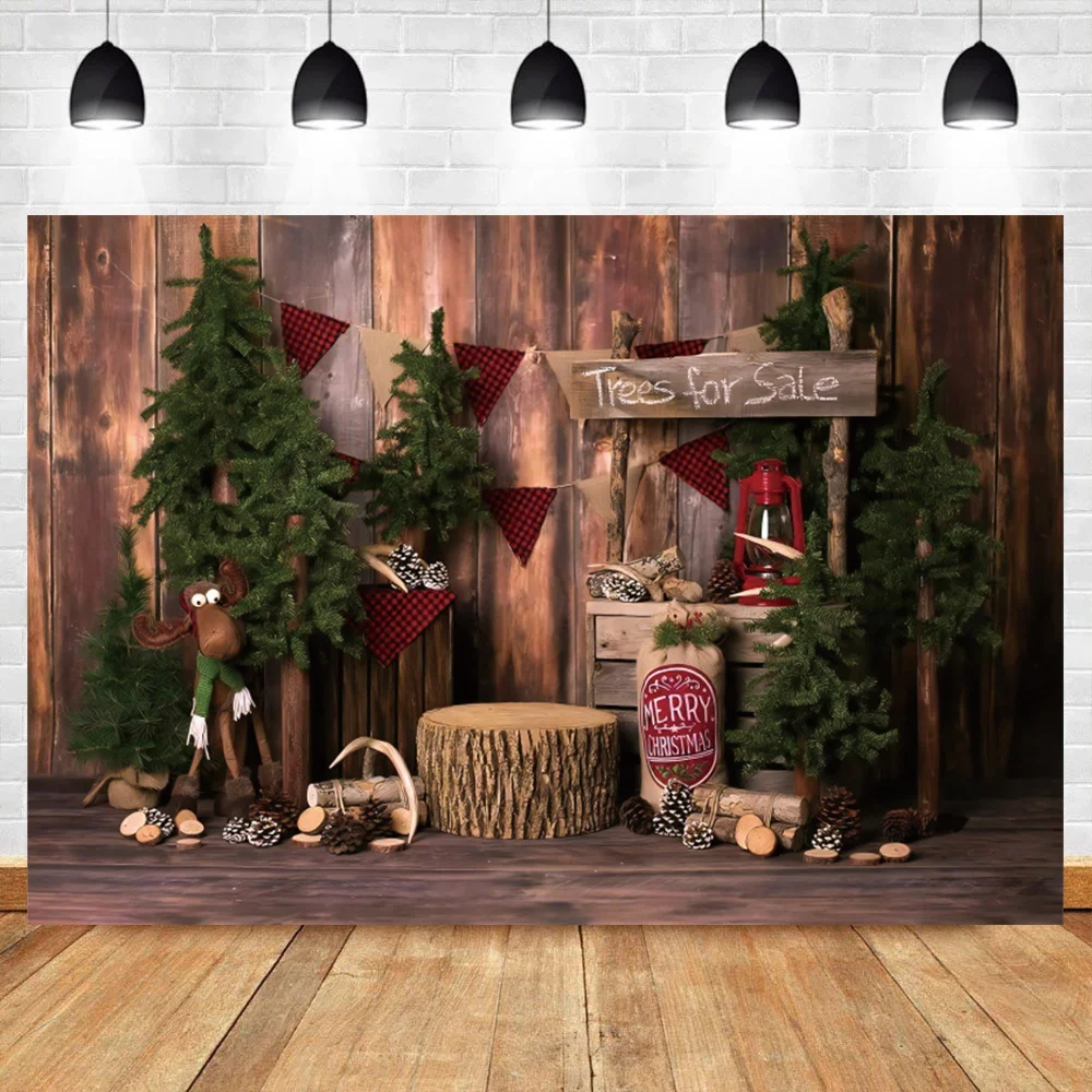 

Laeacco Baby Birthday Photography Backdrop Wooden Boards Newborn Portrait Photocall Background Plant Tree Poster Photo Studio