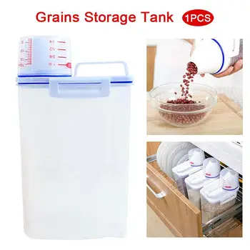 Storage Container Transparent Rice Practical Storage Canister Grain Storage Tanks PP Measuring Cup Home Collection
Storage Container Transparent Rice Practical Storage Canister Grain Storage Tanks PP Measuring Cup Home Collection