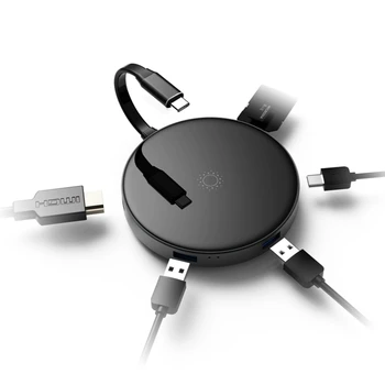 Portable Multi Function USB C Hub Adapter 4K HDMI Output QI Type-C Wireless Charger SD/TF Card Reader
Portable Multi Function USB C Hub Adapter 4K HDMI Output QI Type-C Wireless Charger SD/TF Card Reader