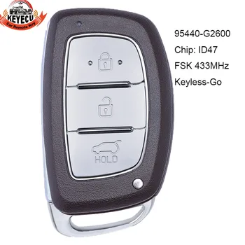 KEYECU Keyless-Go 433.92MHz ID47 3 Button Smart Remote Car Key Fob for Hyundai Ioniq 2019 P/N: 95440-G2600
KEYECU Keyless-Go 433.92MHz ID47 3 Button Smart Remote Car Key Fob for Hyundai Ioniq 2019 P/N: 95440-G2600