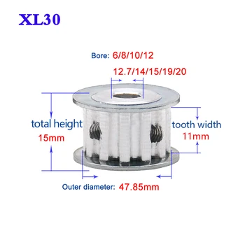 1Pcs XL 30 Tooth - 40 Tooth Synchronous Wheel Timing Belt Pulley Transmission Wheel Width 11mm Bore 6-20mm
1Pcs XL 30 Tooth - 40 Tooth Synchronous Wheel Timing Belt Pulley Transmission Wheel Width 11mm Bore 6-20mm