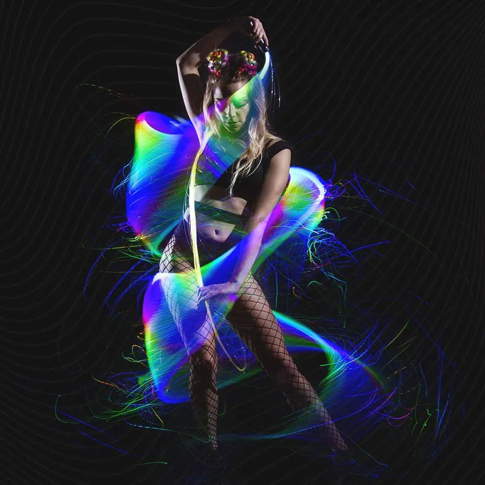 PROGRAMMABLE LED Fiber Optic Whip 70inch 360° Swivel - Super Bright Light Up Rave Toy EDM Pixel Flow Lace Dance Festival
PROGRAMMABLE LED Fiber Optic Whip 70inch 360° Swivel - Super Bright Light Up Rave Toy EDM Pixel Flow Lace Dance Festival