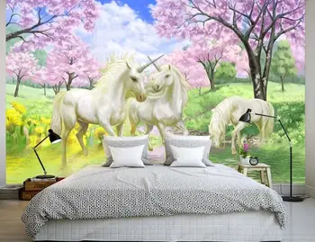 CJSIR Custom 3D Mural Wallpaper Unicorn Dream Cherry Blossom TV Children's Room Background Papel De Parede Wall 3d Wallpaper
CJSIR Custom 3D Mural Wallpaper Unicorn Dream Cherry Blossom TV Children's Room Background Papel De Parede Wall 3d Wallpaper