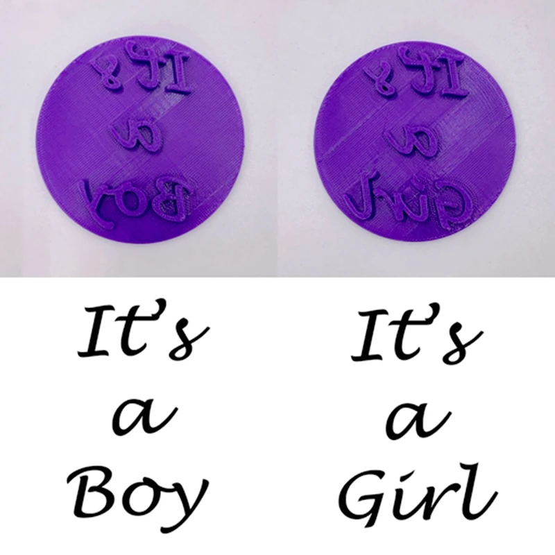 Cake Decoration 3inch Impression It's a Boy It's a Girl Fondant Cookie Stamp Embosser Plastic Cutter Cake Mould
Cake Decoration 3inch Impression It's a Boy It's a Girl Fondant Cookie Stamp Embosser Plastic Cutter Cake Mould